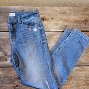 Studio Blue Lightly Distressed Skinny Jeans